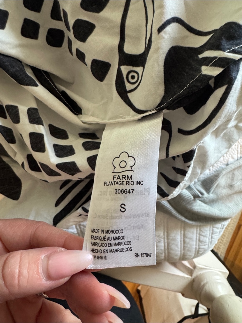 FARM Rio Black and White Tropical Maxi Dress - Picture 9 of 10